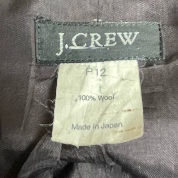 J. Crew 100% wool eggplant blazer jacket women’s size P12 - Picture 11 of 14